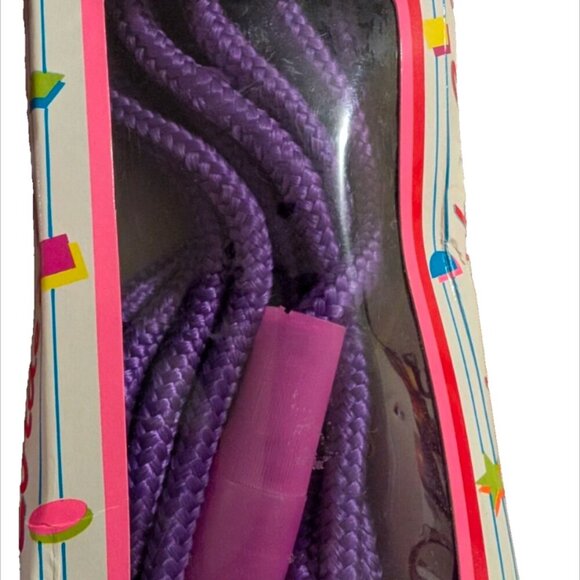 Vintage Imperial Hot Stuff 14 Foot Jump Rope Purple 1980's In Package - Picture 5 of 5